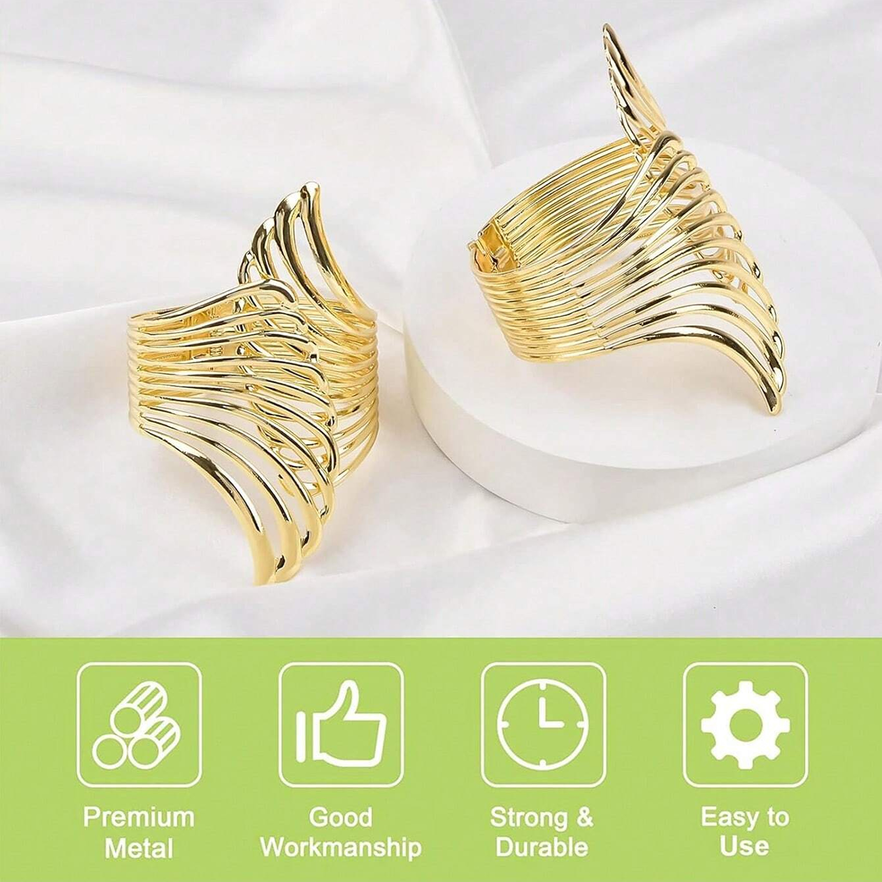 2 pièces moderne luxe or/argent ailes d'ange motif printemps rideau embrasses, utilisé pour chambre à coucher, rideaux de salon