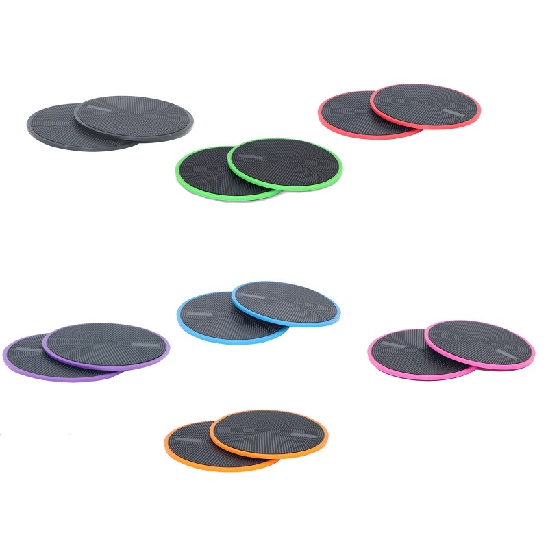 Fitness Sliding Discs Double Side Exercise Gym Round Full Body Sport Core Pads Q1FF