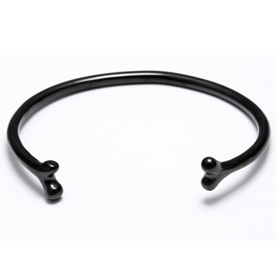 Mcllroy Manschette Armreifen männer armband knochen kopf Armreif Titan Stahl Manschette Offenen Dünne Armreifen & Armbänder edelstahl armbänder: black