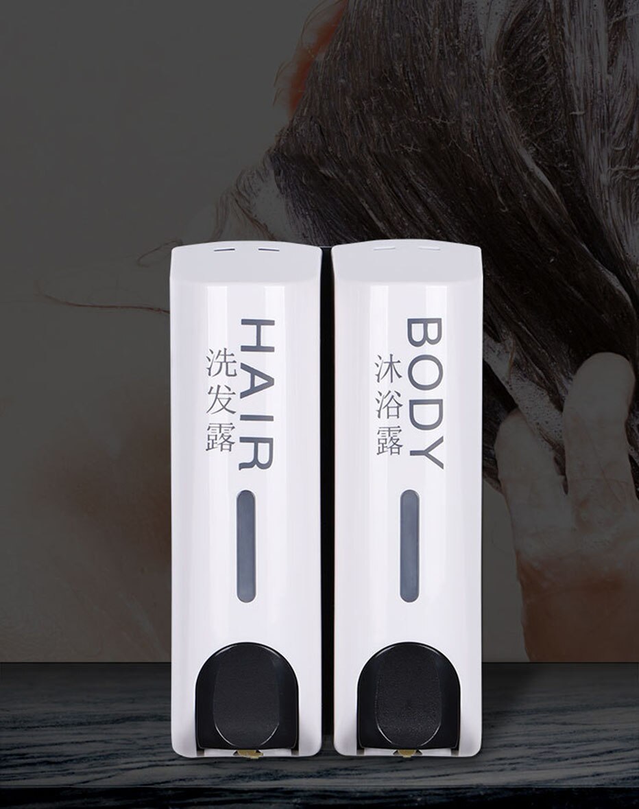 Badkamer Douche Dispenser Wall Mounted Zeep Gel Shampoo Conditioner Container Set Handpers Zeep Flessen