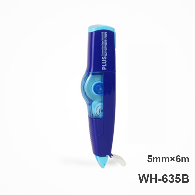 PLUS Austauschbare Korrektur Band mit Refill 5 mm * 6 Meter Japan Weiß Aus Corrector Schreibwaren: WH-635B (Blue)