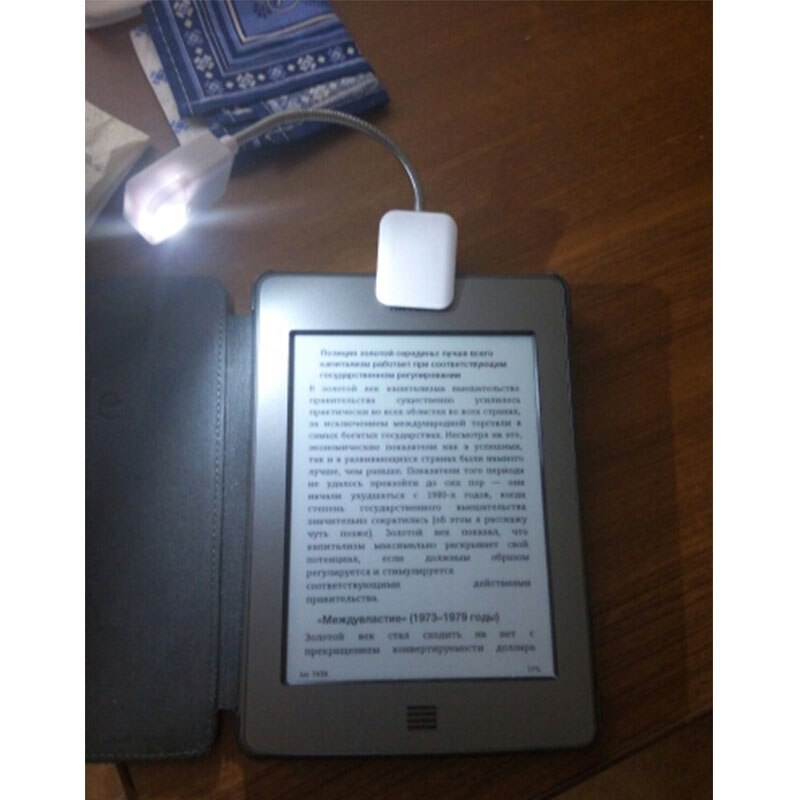 Para Kindle portátil Led luz de lectura Ebook lector de libro luz de noche lámpara de mesa de tableta del teléfono de PC E-Reader iluminación linterna