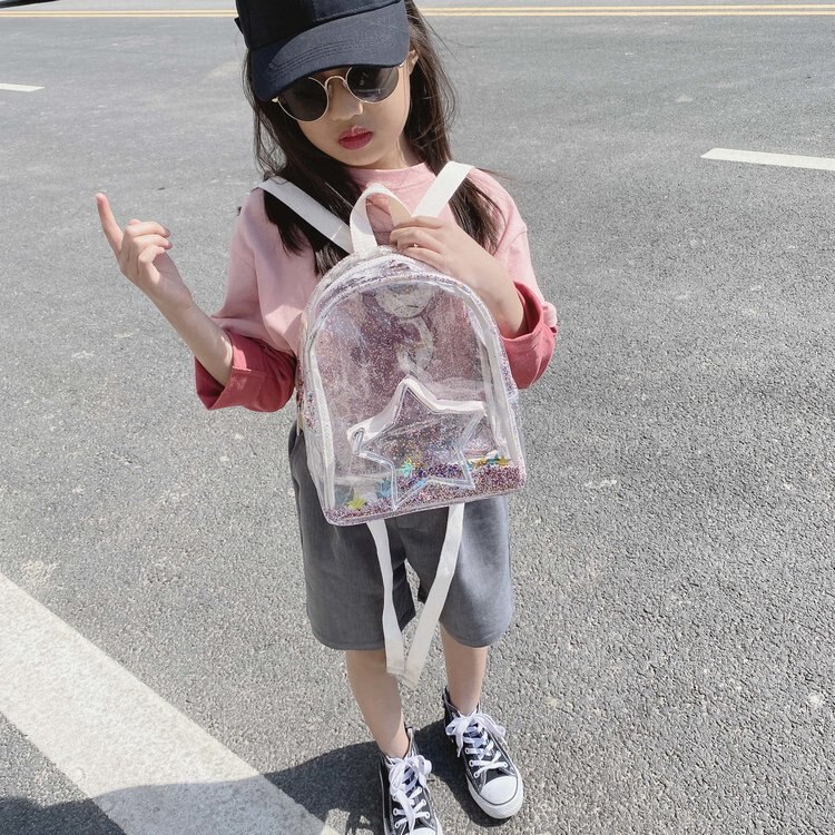 Neue Plüsch transparent Pailletten Regenbogen Schule Tasche Kindergarten freundlicher Rucksack Farbe knapp Ornament Rucksack