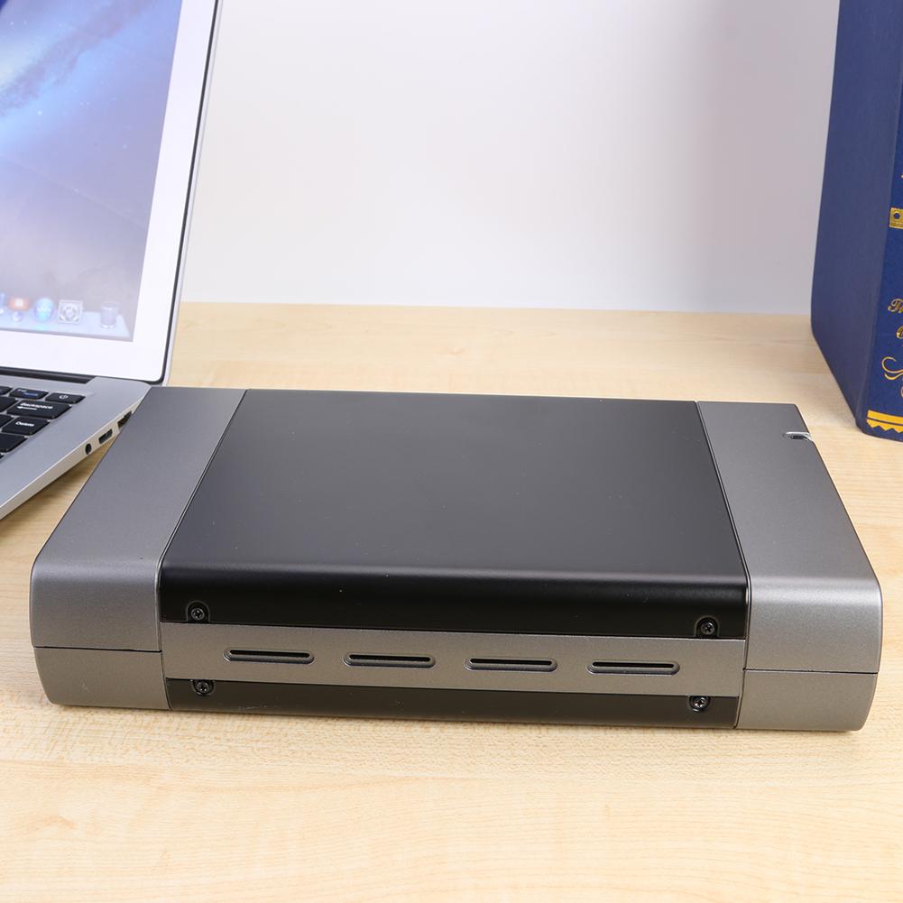 5.25 inch Aluminum Alloy Hard Disk Case Portable Upper and Lower Cover Structure USB3.0 to SATA USB-B Adapter Support 8T