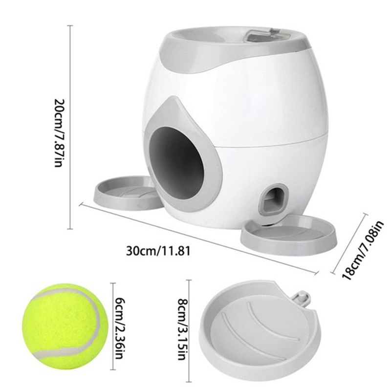 Hond Tennis Beloning Machine Speelgoed Huisdier Bal Launcher Speelgoed Iq Training Voor Hond Speelgoed 6Cm Elastische Tennisbal voor Binnen Of Buiten