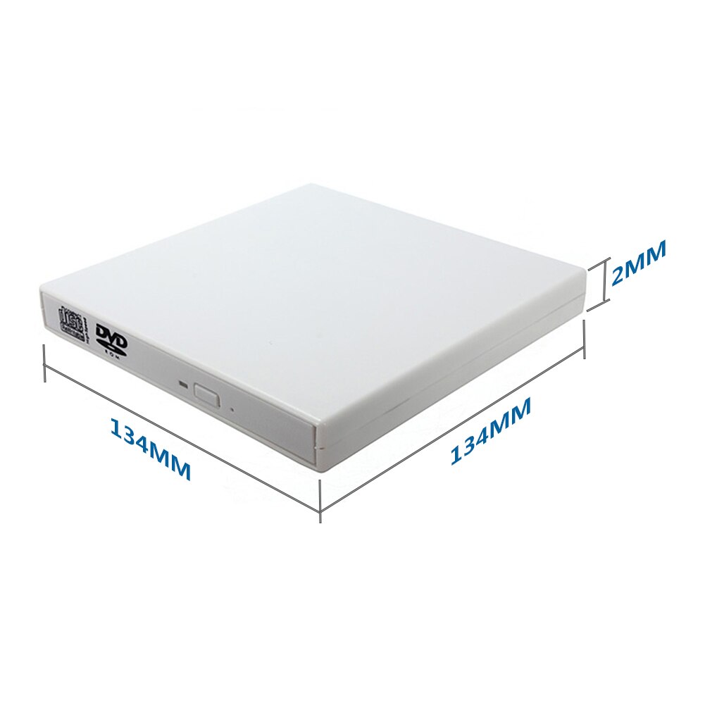 Voor pc laptop lichtgewicht kantoor draagbaar plastic ultra dun extern optisch thuis usb 2.0 cd driver
