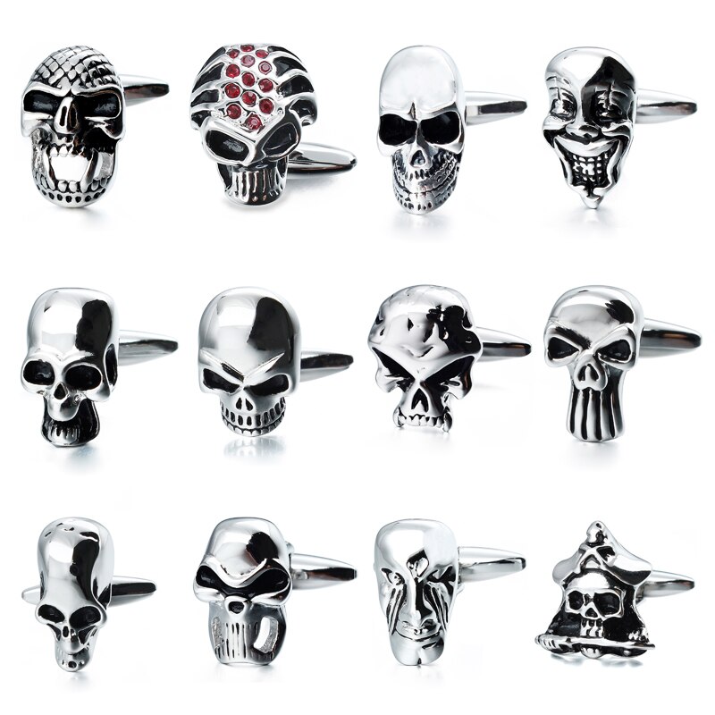 Hawson Schedel/Skeleton Manchetknopen Voor Mannen Klassieke Sieraden Manchetknopen Franse Shirts
