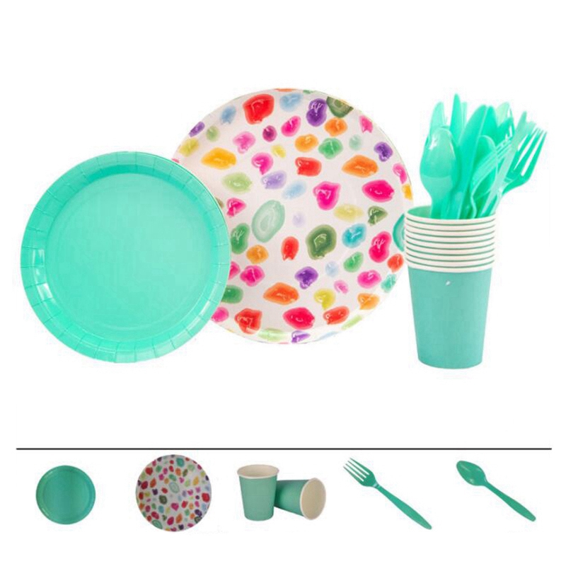 64-delige Videogame Feestservies Set – 10 Borden, Bekers, Servetten, Tafelkleed En Taartdecoratie – Voor Gaming Verjaardagsfeest
