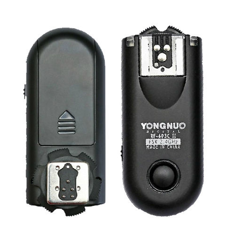 2 PCS Yongnuo RF-603 II RF603 II Wireless Flash Trigger Remote for Canon C1 C3