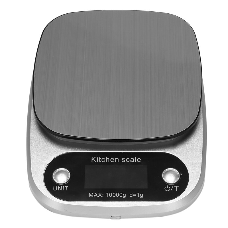 Kitchen Scales Food Baking Weight Digital LCD Electronic Weighing Scale 10kg(gray): Gray