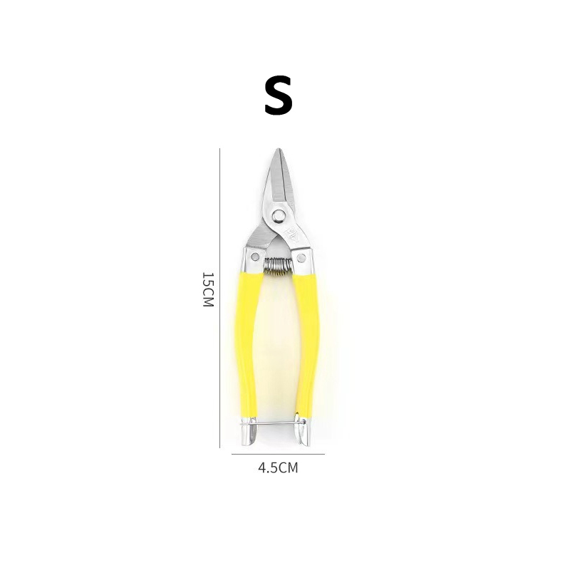 Gartenarbeit Schere Hand Pruner Gartenschere Trimmen Schere Mit Gerade Ellenbogen Edelstahl Klingen Für Anlage Garten Werkzeuge: Brown