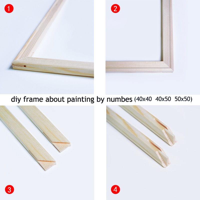 Schilderij Van Nummers Binnenste Frame Fotolijst Diy Combo Box Doe-Het-zelf Montage