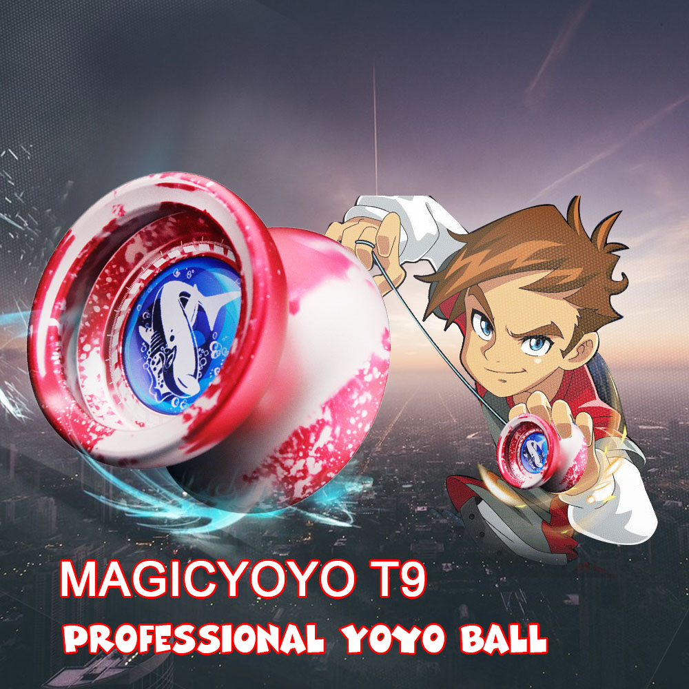Magic Yoyo Professionele Speelgoed T9 Gepolijst Aluminium Responsieve Reageert Yoyo Bal Klassieke Spin Speelgoed Aankomst