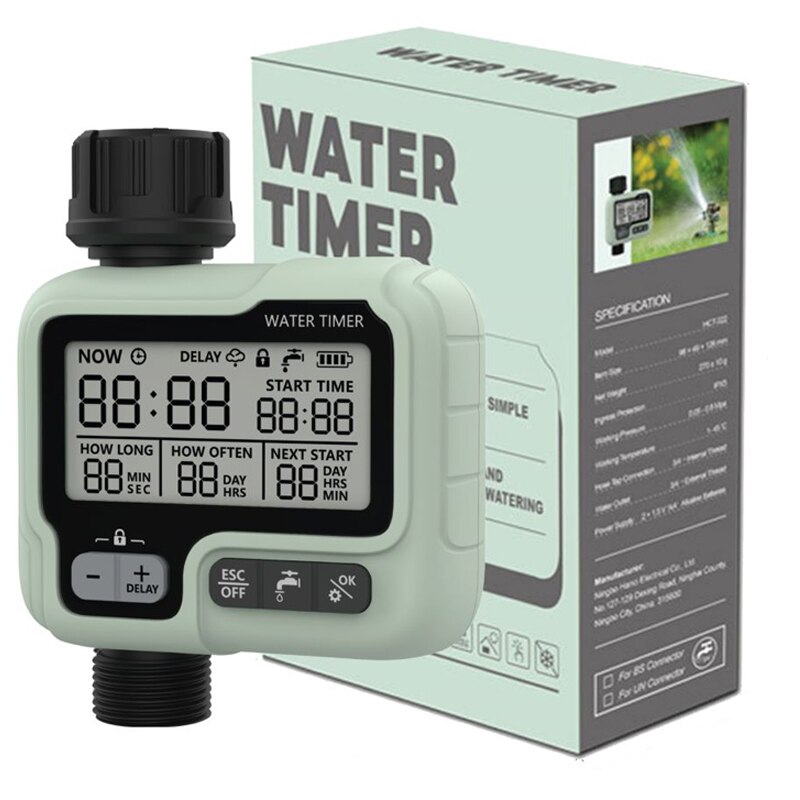 Watering Timer Met Regen Sensor Irrigatie Timer Waterdicht Water Niveau Sensor Automatische Bevloeiing Irrigatie Controller: Timer322
