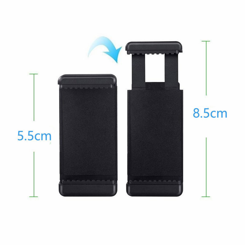 Supporto per Clip per telefono cellulare con attacco a treppiede universale con foro filettato 1/4 supporto per treppiede con rotazione 360 per iPhone Xplus Samsung Xiaomi Huawei