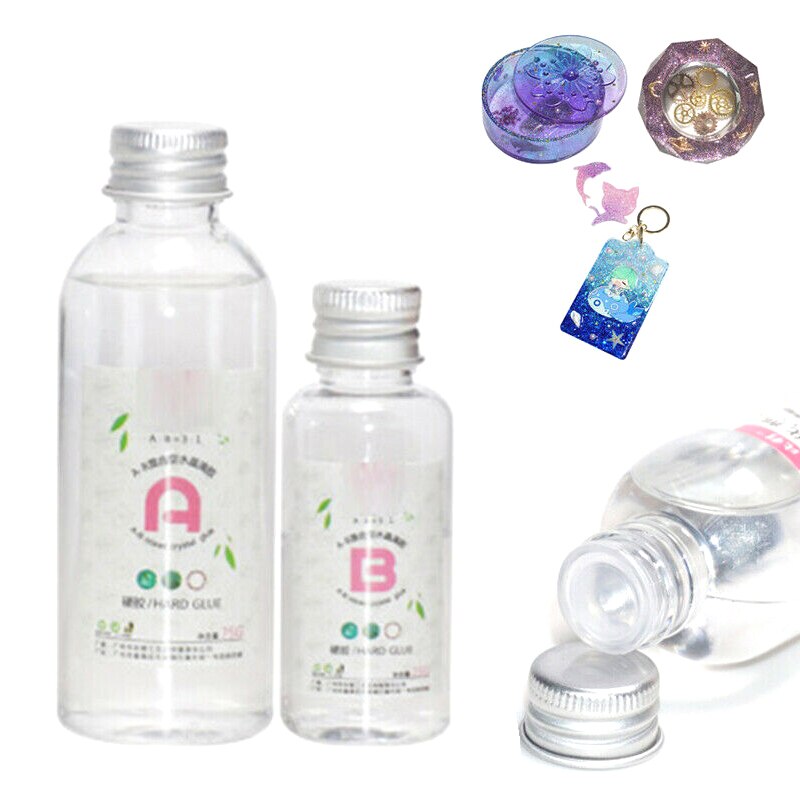Epoxy Adhesive Clear Resin Epoxy DIY Jewelry Making Home Decoration High Adhesive Anti-Yellow Solvent Resistance AB Glue