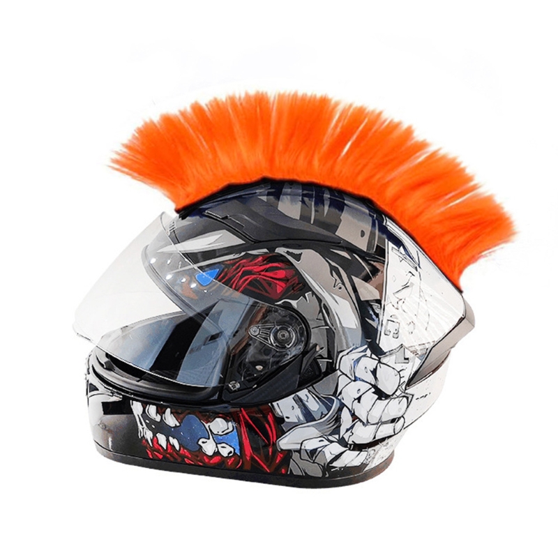 Motorhelm Mohawk Universele Synthetische Pruiken Decoratie Voor Motorhelm Ski Sport Helm Accessoires
