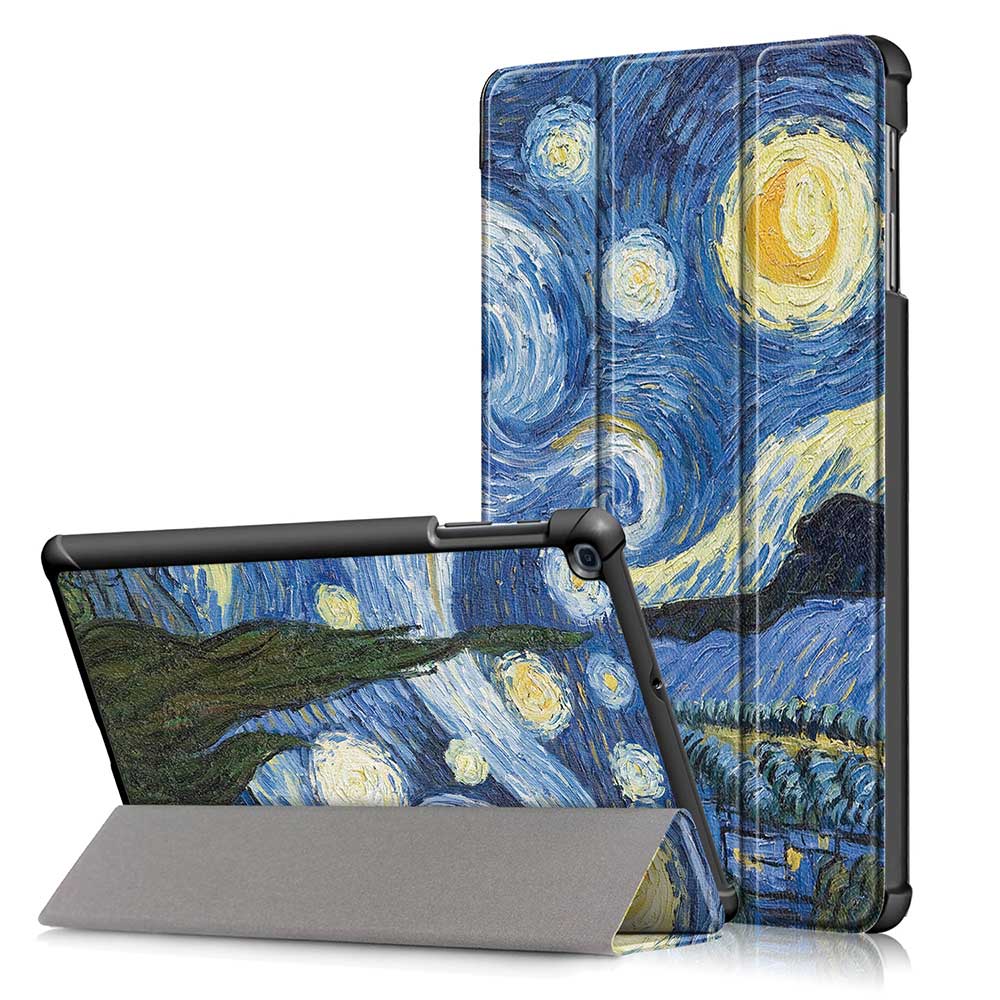 For Samsung Galaxy Tab A Case Cover 10.1 inch Tablet SM-T510 SM-T515 T510 T515 Magnetic Trifold Stand Case Funda: CY-T510.XK