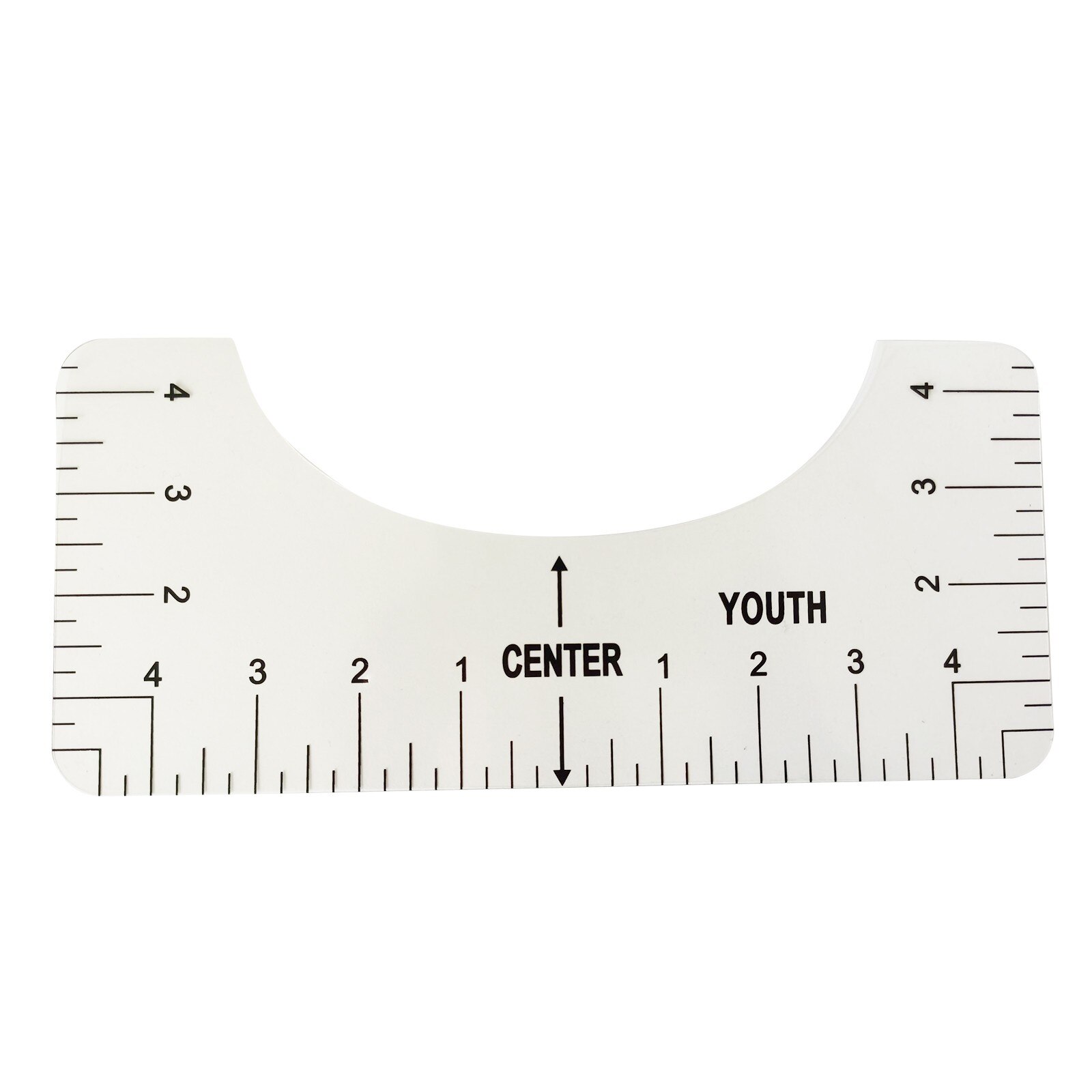 4PCS T-Shirt Alignment Ruler, Craft Ruler with Guide Tool for Vinyl Ruler Guide DIY Crafts Sewing Accessories