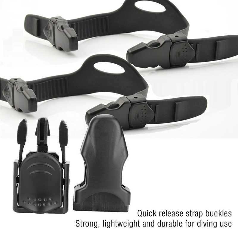 Keep Diving Adjustable Diving Foot Flipper Scuba Swimming Fins Buckles Quick Release Fin Strap Buckles Snorkeling Accessory