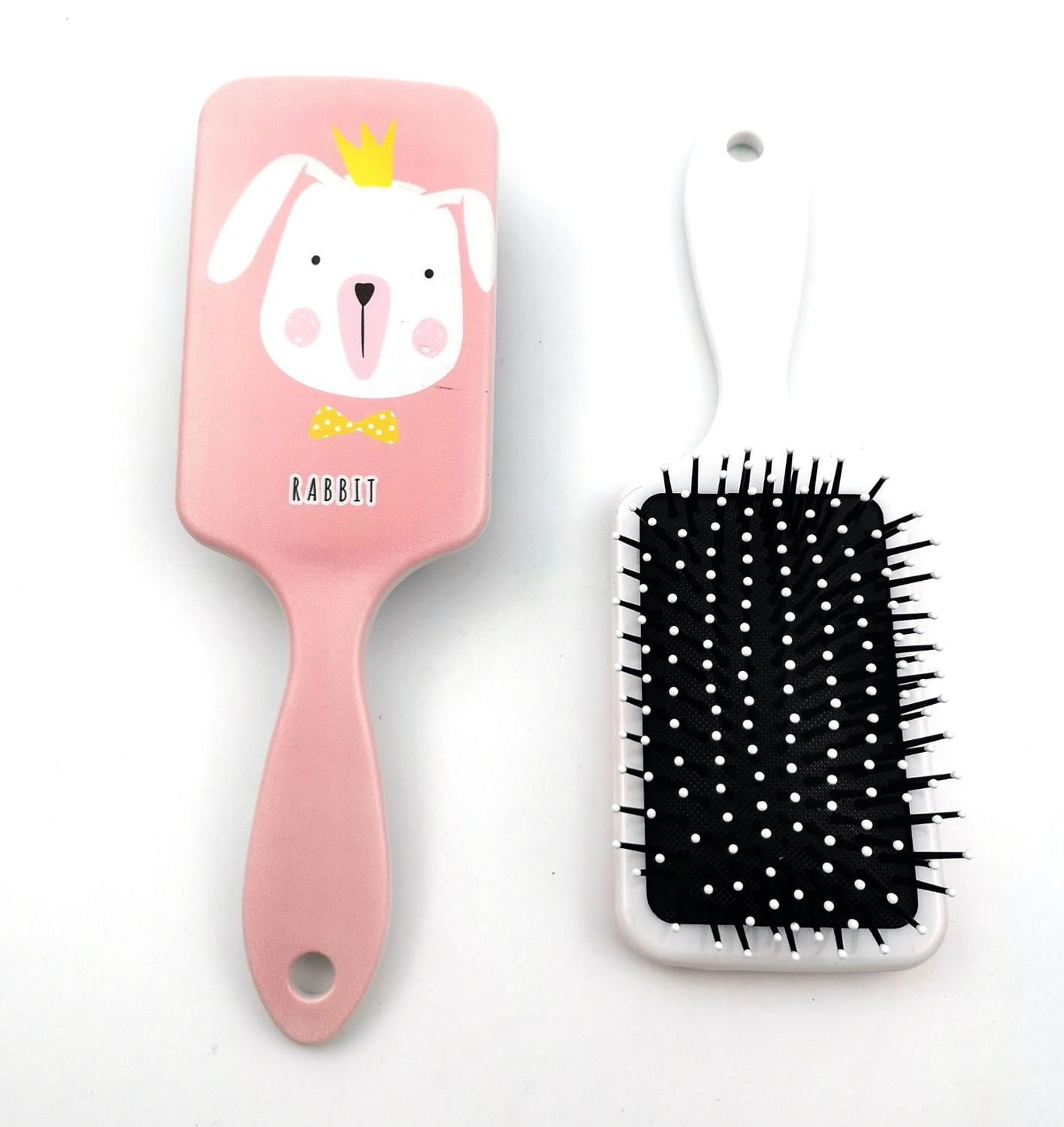 Cartoon printing comb bird cat cartoon hairdressing comb cute plastic comb ice cream air cushion comb: 4