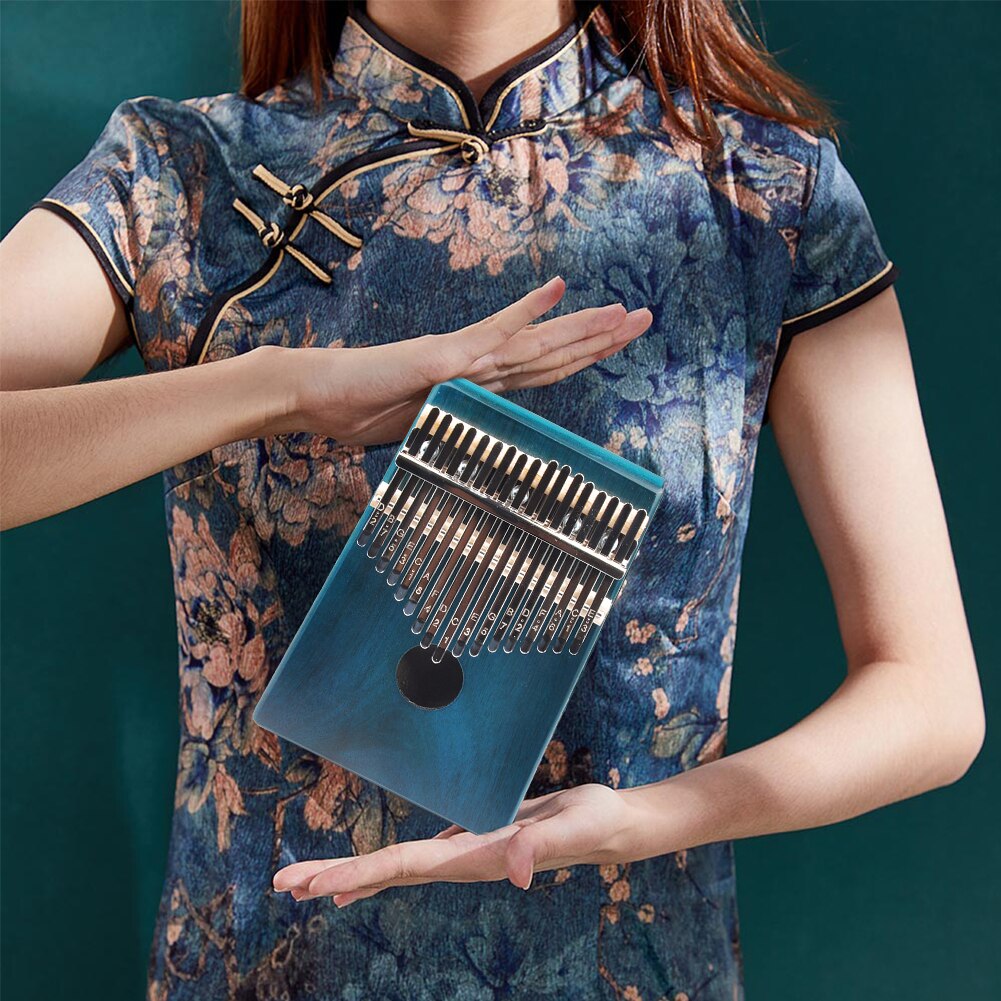 17 touches Kalimba pouce Piano bois Mbira corps Instruments de musique avec livre d'apprentissage Kalimba Piano de noël