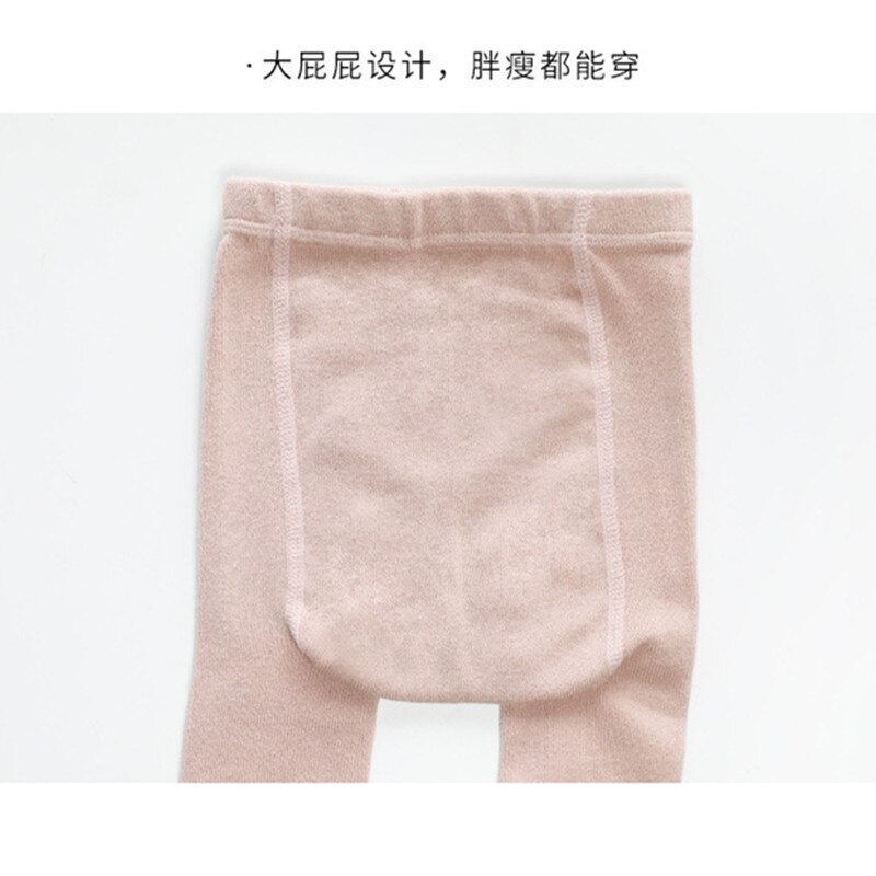 Lovely Baby Girls Bowknot Pantyhose Winter Autumn Warm Cotton Tights Cute Infant Kids Knitted Leggibgs for Kids Toddler Girls