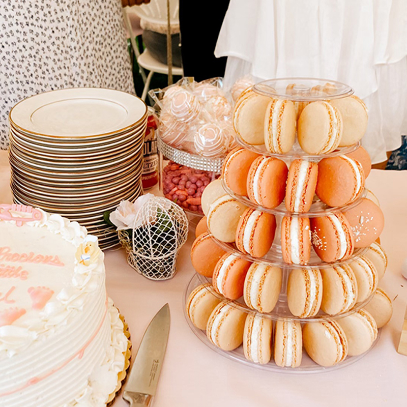 6/10 Tiers Macaron Display Stand Cupcake Toren Rek Cupcake Stand Cake Stand PVC Lade Voor Bruiloft Verjaardag Taart Decoreren Gereedschappen
