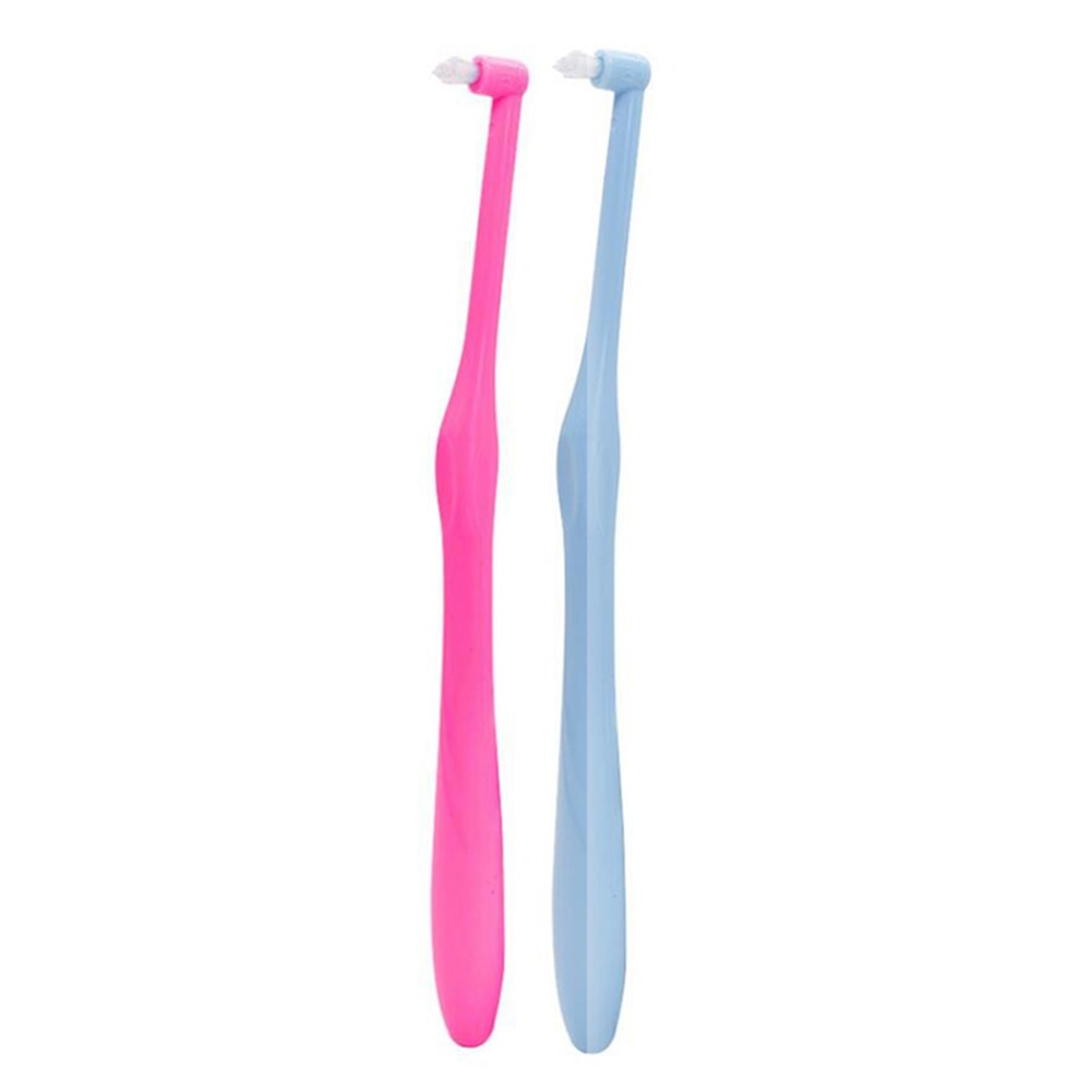 2pcs Oral Interdental Tooth Brush Small Soft Hair Correction Teeth Braces Dental Floss Oral Tooth Care: Default Title