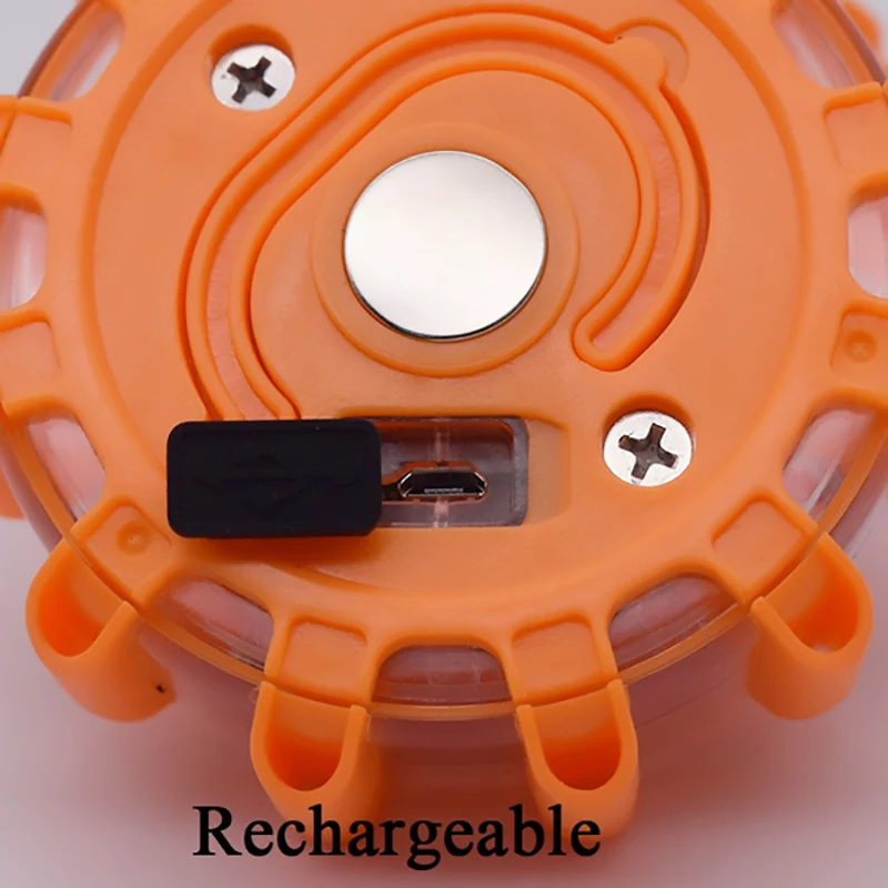 Luz de advertencia LED con batería integrada, 9 modos de seguridad, lámpara intermitente de emergencia, luz estroboscópica portátil, 1/2/3/4/6/8/10/12 Uds.