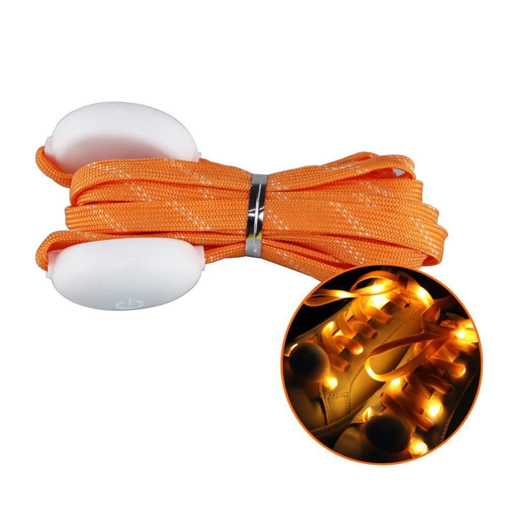 1 paar 120CM LED Schoenveters Cool Lichtgevende Knipperende Veters Disco Party Light Up Glow Nylon Band