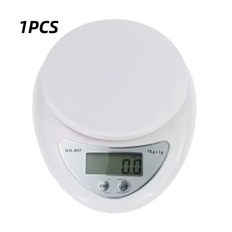 1pc 5kg LED Tragbare Digital Waage Waagen Lebensmittel Balance Messen Gewicht Küche Elektronische Waagen Kleine Skala Wiegen in Gramm: Default Title