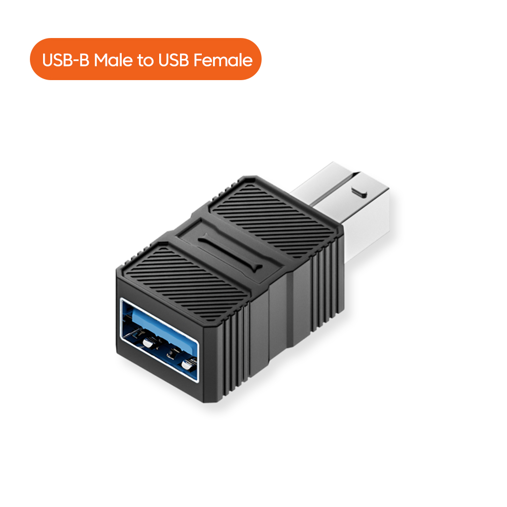 Usb -b 3.0 skrivaradapter typ-c till b fyrkantig portkonverterare anslutning hårddiskhölje kopiatoröverföringsadapter: Blå