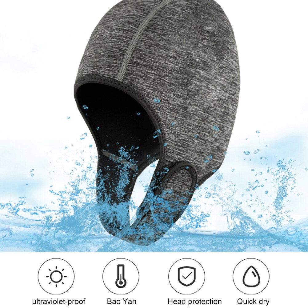 Neoprene Adjustable Beanie for Surfing Diving Kayak Rafting Snorkel Swimming Cap FK88