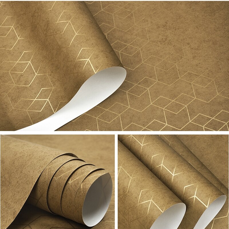 Donkergrijs Luxe Geometrische Behang Roll Zwart Grijs Behang Modern Slaapkamer Woonkamer Achtergrond Home Muur Decor: B