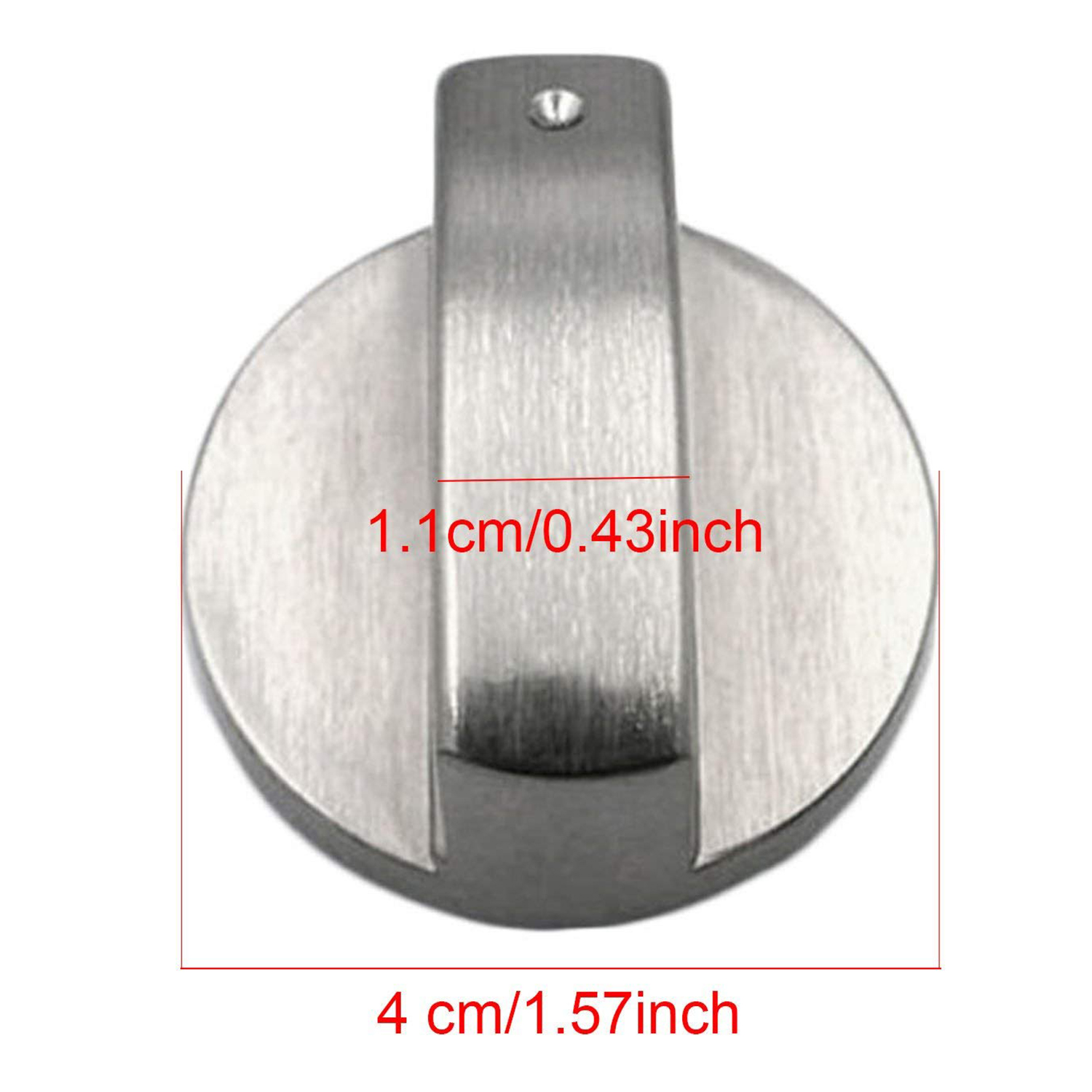 Stoves Cooker Knobs,Oven Knob(4pcs),6mm Universal Silver Gas Stove Control Knobs Adaptors Oven Rotary Switch Cooking Surface