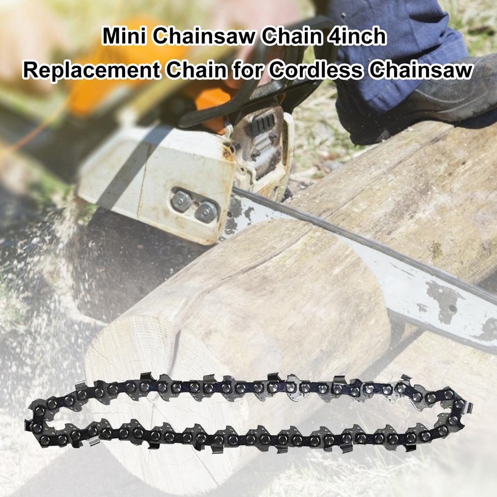 Mini Chainsaw Chain 4inch Replacement Chain For Cordless Chainsaw Replacement Accessory Easy To Replace And Install Garden Tool