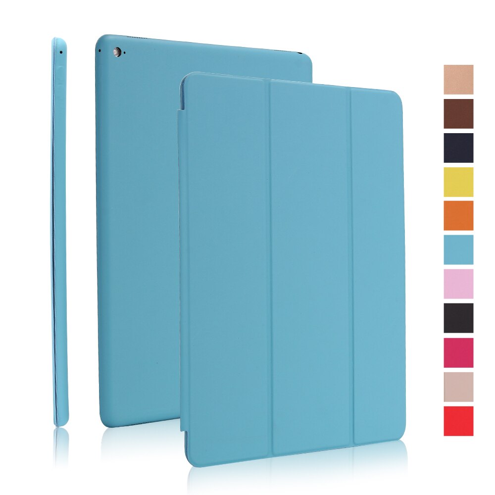 For ipad Pro 9.7 Case A1673 A1674 PU Leather Magnetic Smart Cover for ipad Pro 9.7 Case with Flip Stand: Blue