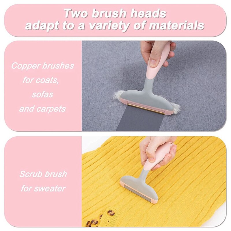 2-in-1 Portable Sweater Yarn Remover Tool, Carpet Hair Scraper, Suitable for Sofa Coat, No Fluff or Pet Hair