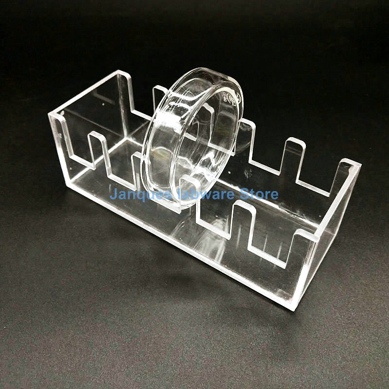 1pc Plexiglas petrischale stehen 5/10 positionen Gestell geeignet für durchmesser 60/75/90/100/120/150mm labor Runde petrischalen