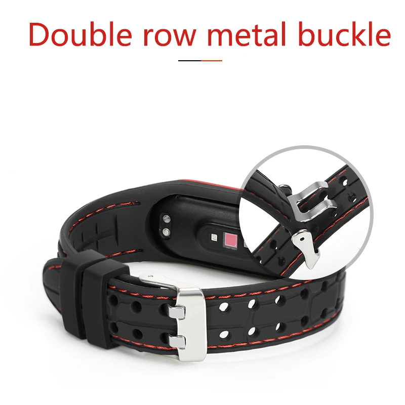 Silikone til xiaomi mi band 4 rem armbånd sport gummi urrem udskiftning smartwatch rem til mi band 3 4 5 6 7 armbånd