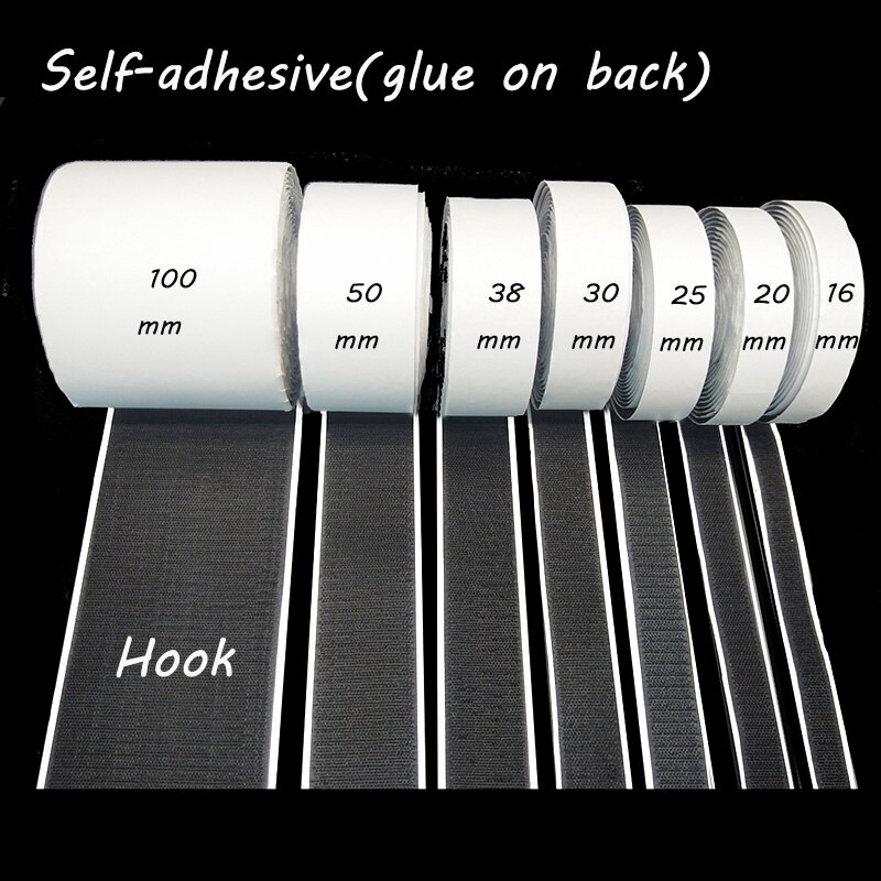 5 Meters/roll self-adhesive velcros hook and loop fastener tape adhesive velcros magic strap sticker velcros adhesive Glue DIY