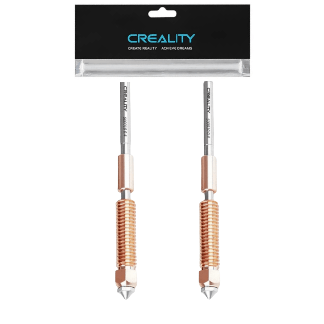 Creality K1C kit ugelli in acciaio temprato Presto-scambio per K1 Max/Ender-3 V3 Ugello Hotend ad alta velocità aggiornato 0,4/0,6/0,8 mm: 0.4mm / bianca
