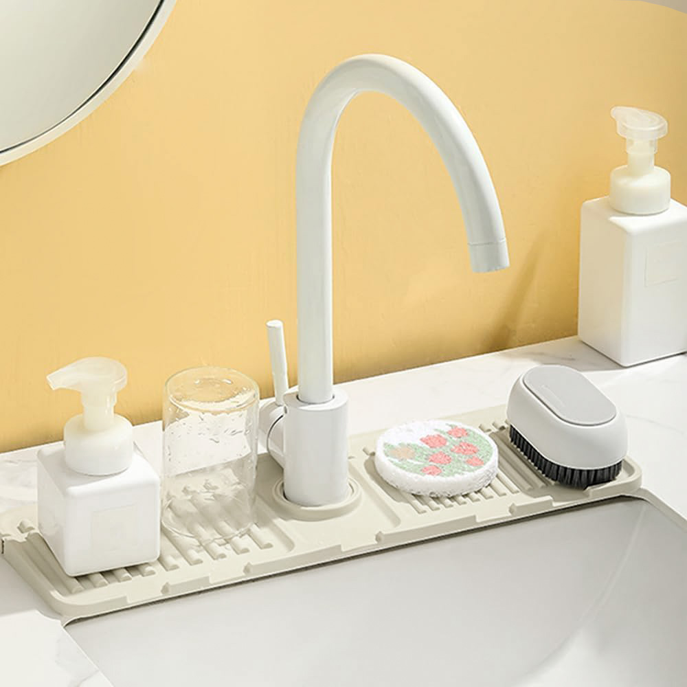 Keuken Opvouwbare Afvoermat Gootsteen Spatscherm Siliconen Kraan Spatkussen Multifunctioneel Toilet Zeep Opslag Helling