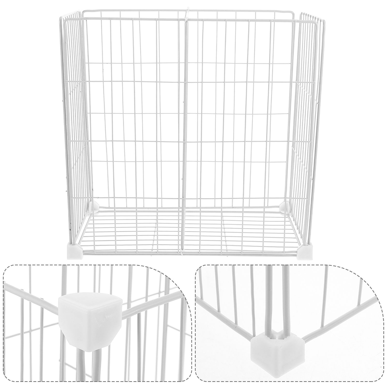 Freezer Partition Internal Storage Rack Grid Fridge Partition With Bottom Storage Basket Refrigerator Compartment For Cabinets