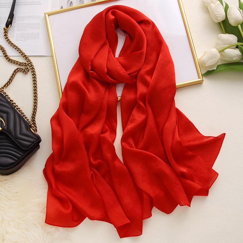 Châle en Polyester pour Femme noir | Écharpe Hijab solide, belle écharpe d'été en soie, châles et enveloppes longs de plage en mousseline: N5