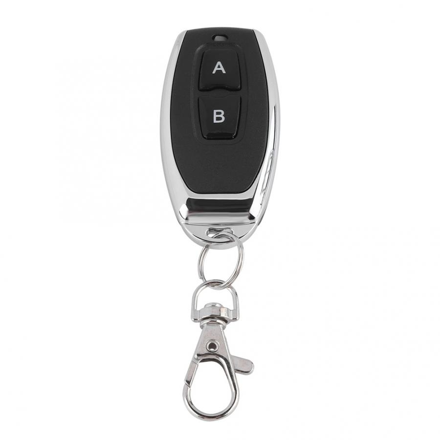 433MHz AB Buttons Matal RF Wireless Transmitter Learning Code Remote Control smart Door Remote Control