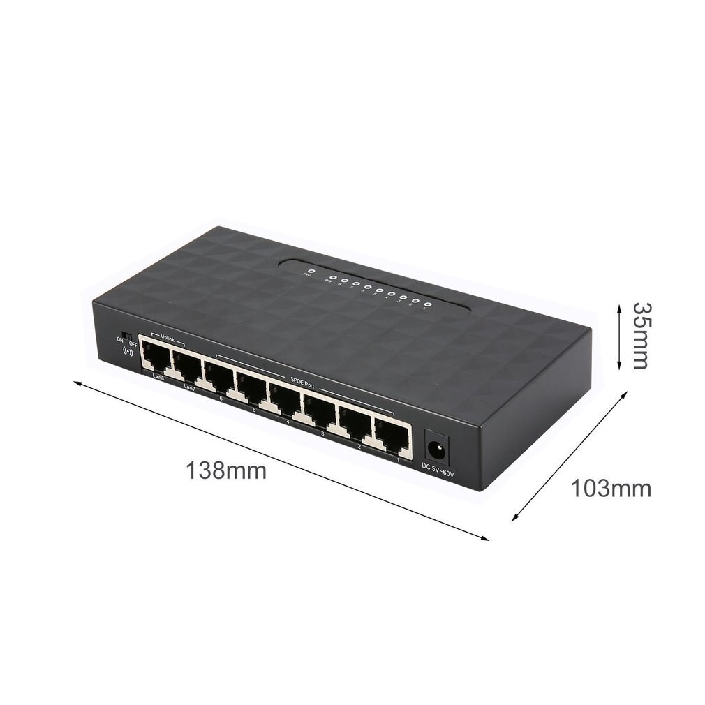 8 Port 100Mbps Switch SPOE Fast Power Over Ethernet Switch SPOE Network Smart Switch Supplier