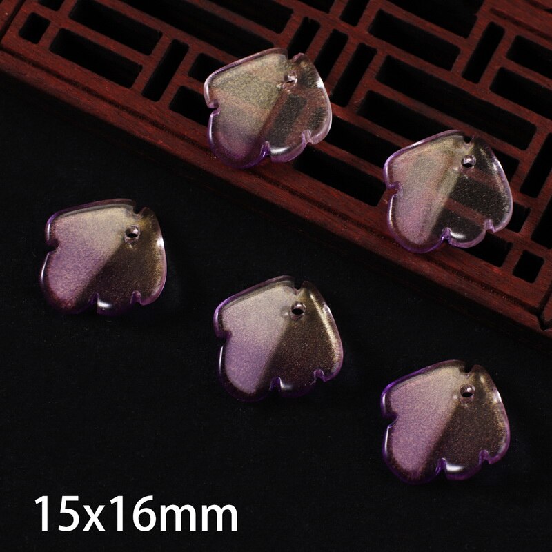 10 st kronblad lampwork pärlor flerfärgade glaspärlor för smycketillverkning handgjorda gör-det-själv-håraccessoarer sömnadstillbehör: 10