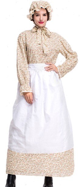 Mother and Girl Halloween Grandama Wolf Costumes Fairy Tale Peformance Outfits: Adult / S